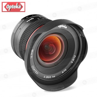 Lente Opteka 12mm f/2.8 para Canon M (nuevo)