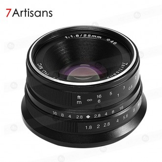 Lente 7artisans Photoelectric 25mm f/1.8 Lens para Sony E (nuevo)