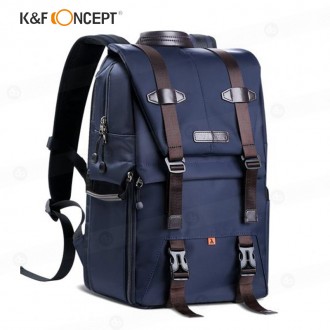 Mochila K&F Concept Multifuncional Travel Backpack Waterproof 20L (Deep Blue)