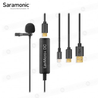 Micrófono Lavalier Saramonic LavMicro+DC para iOS/Android & Mac/Windows