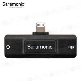 Adaptador Saramonic SR-EA2D 3.5mm TRS y TRRS para iOS
