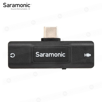 Adaptador Saramonic SR-EA2U 3.5mm TRS y TRRS para USB Type-C