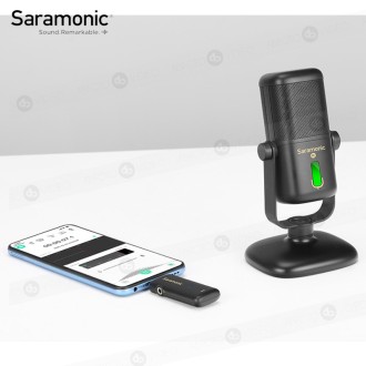 Micrófono Saramonic USB con Cable o Inalámbrico SR-MV2000W