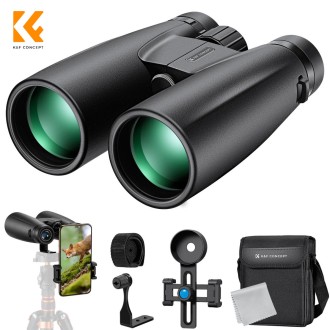Binocular K&F 12x50 HD Black BAK4 + Clip Smartphone