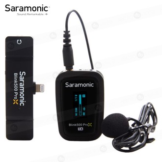 Micrófono Saramonic Lavalier Inalámbrico Blink 500 PROX B3 para iOS Conector Lightning (2.4 GHz)