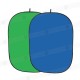 Fondo portatil bicolor 150x200cm - Croma Green / Blue