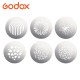 Juego de 6 patrones gobo SA-09002 para sistema de proyección Godox SA