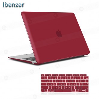 Carcasa rígida RED WINE de plástico para MacBook AIR de 13.3" (compatible con Touch ID)