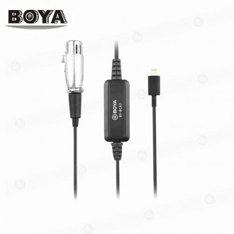 Cable Adaptador Boya BY-BCA7, XLR a Lightning (iOS)