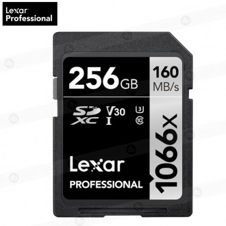 Memoria SD UHS-I SDXC 256GB Lexar PRO 1066x - U3 - V30