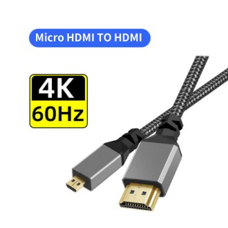 Cable Premium Micro HDMI a HDMI 2.0 (Escoger tamaño en Opciones)