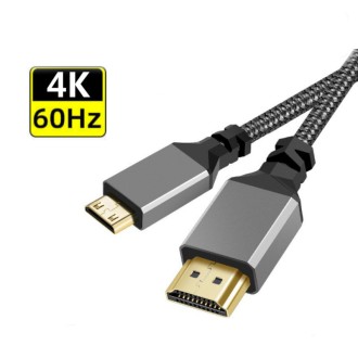 Cable Premium Mini HDMI a HDMI 2.0 (Escoger tamaño en Opciones)