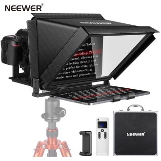 Teleprompter NEEWER X12 con control remoto RT-110 - para Smartphone y Tablets - 14"