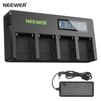 Cargador Quad Neewr para Baterías NP-FM50 / NP-Fxxx 