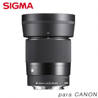 Lente Sigma 30mm f/1.4 DC DN Contemporary para Canon EF-M (nuevo)