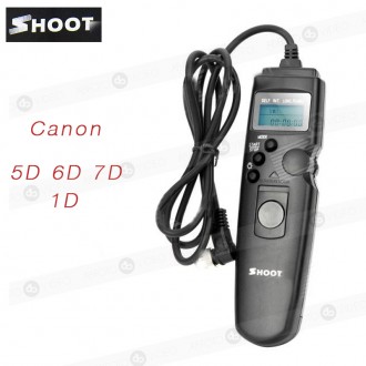 Temporizador Intervalómetro Shoot para Canon 5D 6D 7D 1D (3 pines)