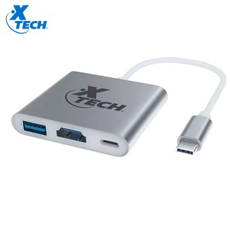 Hub Xtech XTC565  - 3 en1 - USB C - HDMI - USB A