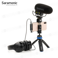 Adaptador Saramonic SR-EA2D 3.5mm TRS y TRRS para LIGHTNING / iOS