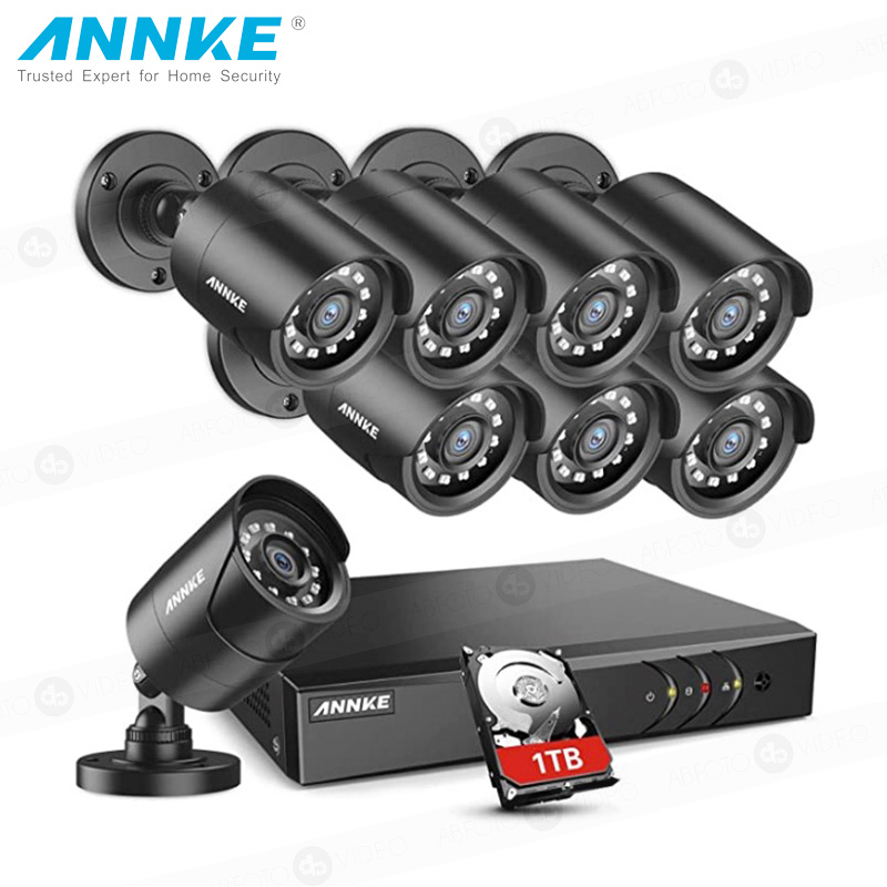 Capataz Cooperación Flojamente ANNKE Sistema de cámara de seguridad con 8 cámaras - 1080P - 1TB