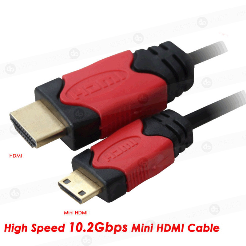 Cable Mini HDMI a HDMI 5m (4K , 1080p) Gold 2.0