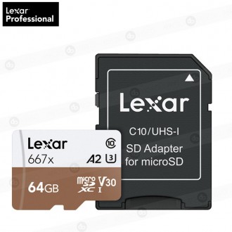 (Renta) Memoria Lexar MicroSD High Performance 64gb - 667x